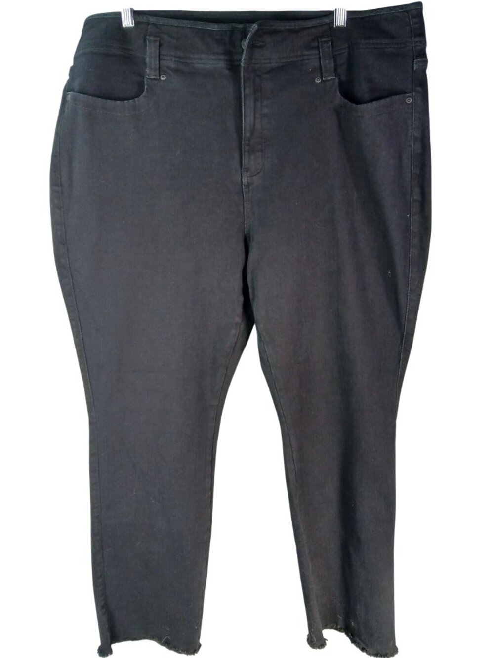 NYDJ Marilyn Straight Black Denim Jeans Womens Plus Size 22 W Lift Tuck Stretch